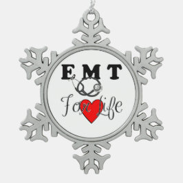 EMT for Life Tin Sneeuwvlok Ornament