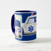 EMT Gnome met kleine EMS Truck Mok (Voorkant links)