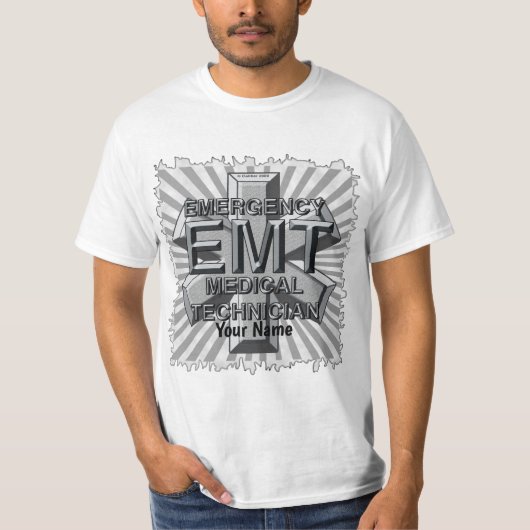 EMT Grey Logo t-shirt (Voorkant)
