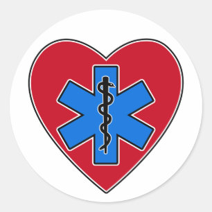 EMT Hart Ronde Sticker