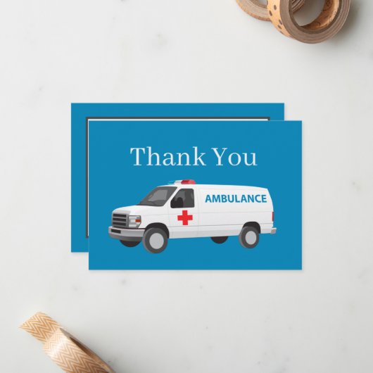 EMT Hartelijk dank Notitiekaartje (Voorkant / Achterkant in situ)