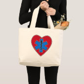 EMT Heart Grote Tote Bag (Voorkant (product))