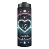 EMT Heartbeat Glowing Medical Design Thermosbeker (Voorkant)