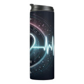 EMT Heartbeat Glowing Medical Design Thermosbeker (Geroteerd rechts)