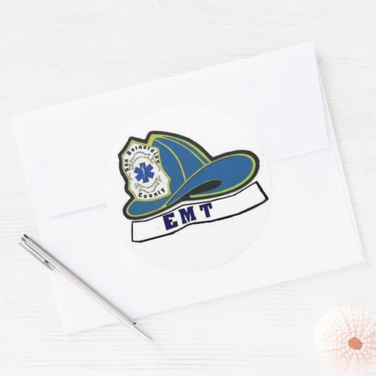 EMT Helm Ronde Sticker (Envelop)