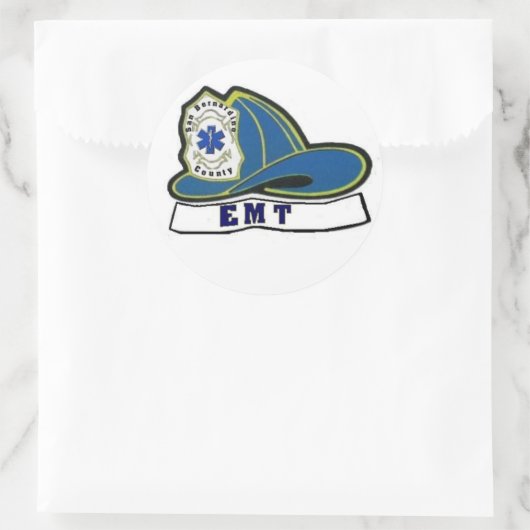 EMT Helm Ronde Sticker (Tas)