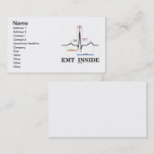 EMT Inside (ECG/EKG-elektrocardiogram) Visitekaartje (Voorkant / Achterkant)