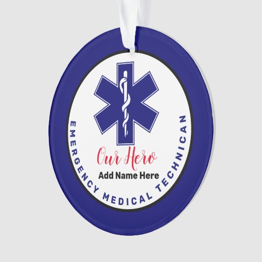 EMT kerstcadeautjes Ornament (voorkant)