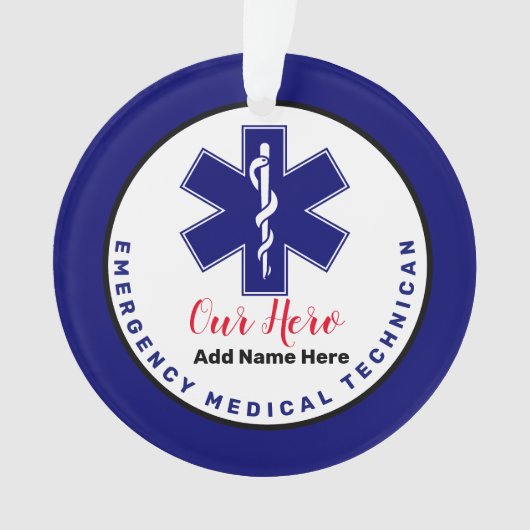 EMT kerstcadeautjes Ornament (voorkant)