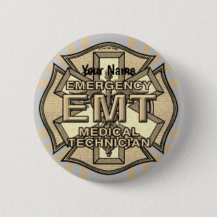 EMT Maltese Cross pin-knop Ronde Button 5,7 Cm