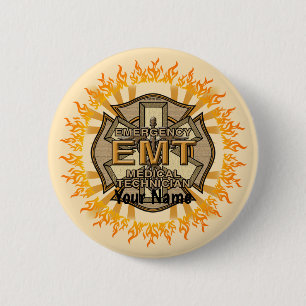 EMT Maltese kruispin Ronde Button 5,7 Cm