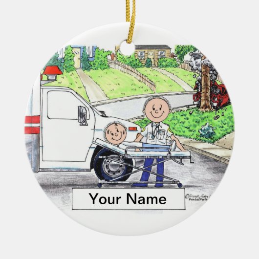 EMT - Mannelijk Keramisch Ornament (Voorkant)