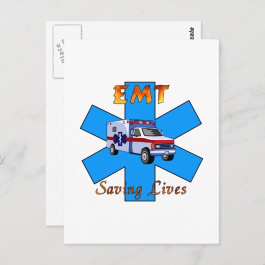 EMT - Opslaan van levens Briefkaart (Voorkant / Achterkant)