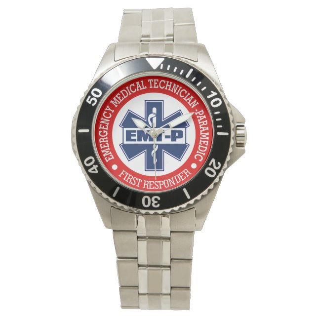 EMT-P (Emergency Medical Tech). -Paramedic) Horloge (Voorkant)