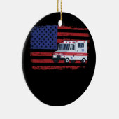 EMT Paramedic Ambulance Shirt EMS Paramedic Keramisch Ornament (Rechts)