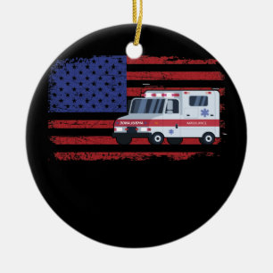 EMT Paramedic Ambulance Shirt EMS Paramedic Keramisch Ornament