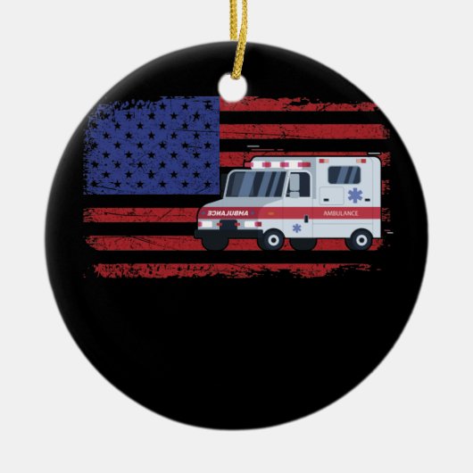 EMT Paramedic Ambulance Shirt EMS Paramedic Keramisch Ornament (Voorkant)