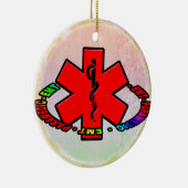 EMT PARAMEDIC CHRISTMAS ORNAMENT MEDICAL CROSS (Rechts)