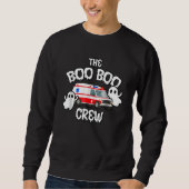 EMT Paramedic EMS Boo Boo Crew Ambulance Ghost Hal Trui (Voorkant)