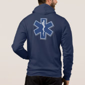 EMT Paramedic EMS Star of Life Shirten Hoodie (Achterkant)