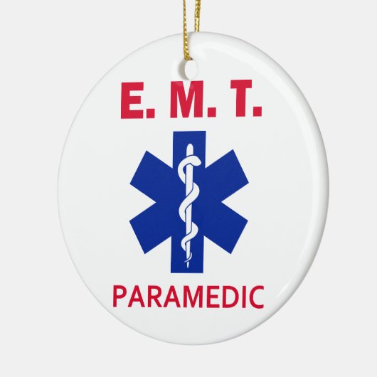 EMT Paramedic Keramisch Ornament (Links)