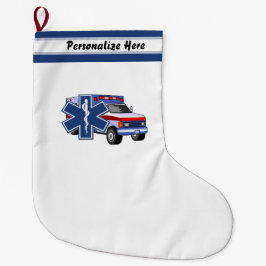 EMT Paramedische EMS Ambulance Grote Kerstsok