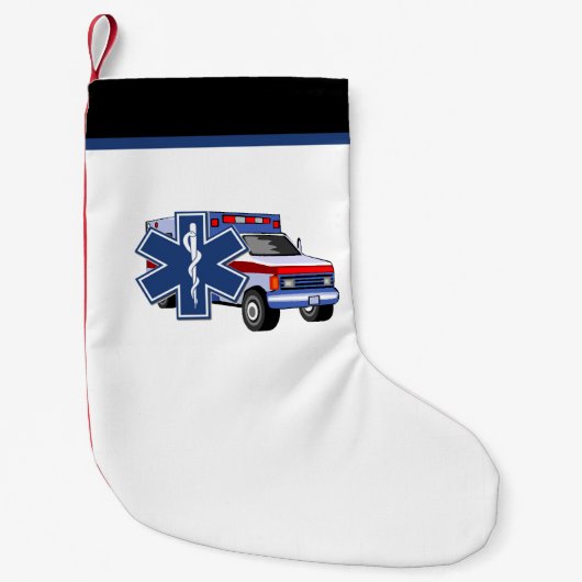EMT Paramedische EMS Ambulance Kleine Kerstsok (Voorkant)