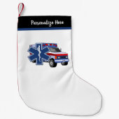 EMT Paramedische EMS Ambulance Kleine Kerstsok (Voorkant)