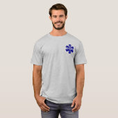 EMT Paramedische Star of Life Aangepaste naam T-shirt (Voorkant volledig)