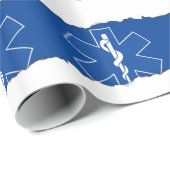 EMT Paramedische symbolen Aangepast Cadeaupapier (Rol Hoek)