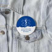 EMT Paramedische symbolen Aangepast Ronde Button 7,6 Cm (In situ)