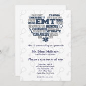 EMT pensioen Denim textuur Kaart (Voorkant / Achterkant)