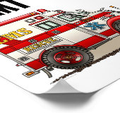 EMT-Poster voor ambulance voertuigen Poster (Hoek)
