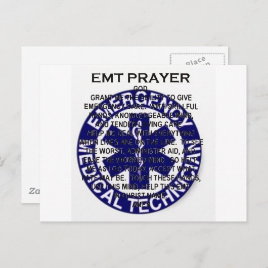 EMT Prayer Briefkaart (Voorkant / Achterkant)