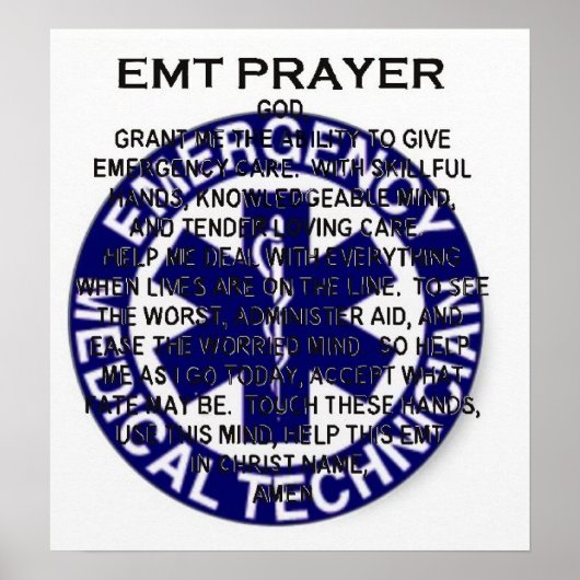 EMT Prayer Poster (Voorkant)