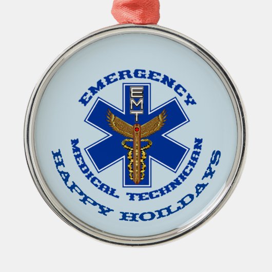EMT PRETTIGE FEESTDAGEN METALEN ORNAMENT (Voorkant)