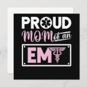 Emt Proud Mam van een Emt Kaart (Voorkant / Achterkant)