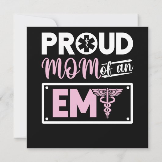 Emt Proud Mam van een Emt Kaart (Voorkant)