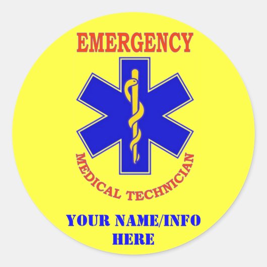 EMT RONDE STICKER (Voorkant)