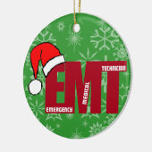 EMT SANTA CHRISTMAS ORNAMENT EMERGENCY MED TECH (Links)