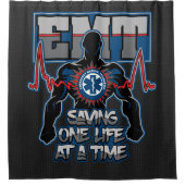 EMT Saving One Live tegelijk Douchegordijn (Voorkant)