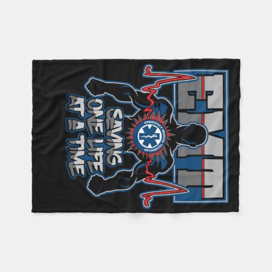 EMT Saving One Live tegelijk Fleece Deken (Voorkant (Horizontaal))