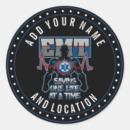 EMT Saving One Live tegelijk Ronde Sticker