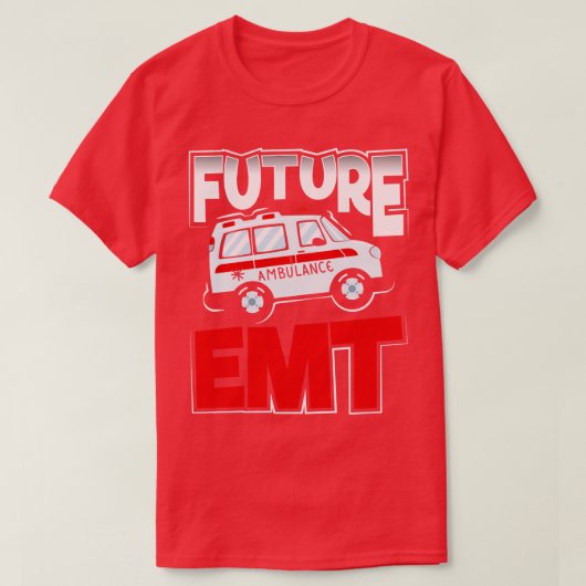 EMT School Afstuderen Toekomst Paramedicus T-shirt (Design voorkant)