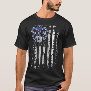 Emt Shirt EMS Paramedische dunne witte lijn tweezi