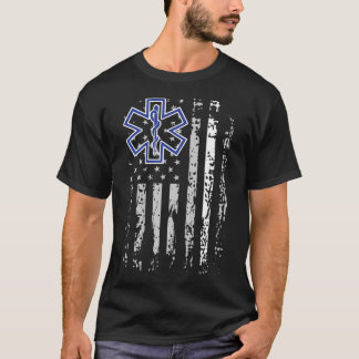 Emt Shirt EMS Paramedische dunne witte lijn tweezi