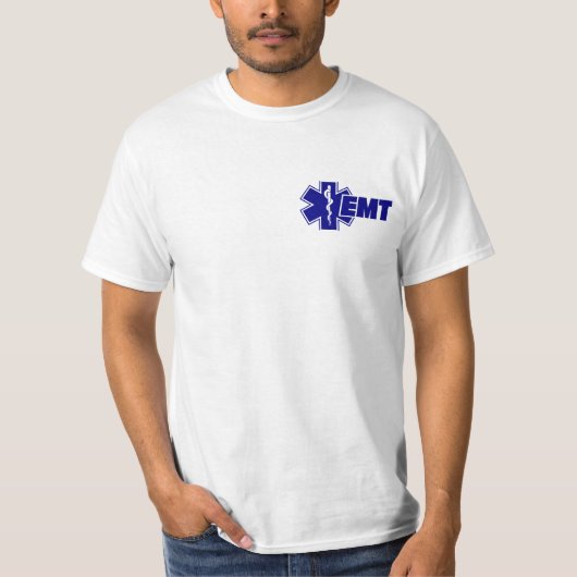 Emt Star of Life Shirt, Brandweergeschenk T-shirt (Voorkant)