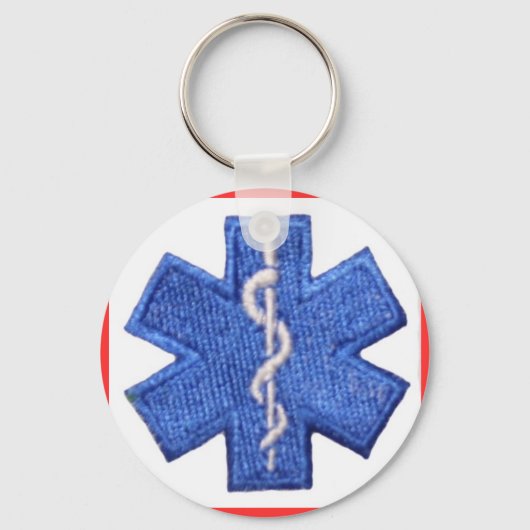 EMT Star of Life Sleutelhanger (Voorkant)