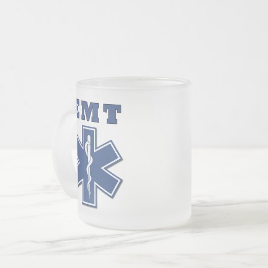 EMT Ster van leven Matglas Koffiemok (Voorkant links)