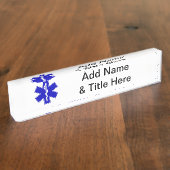 EMT Ster van leven Naambordje (Zijkant)